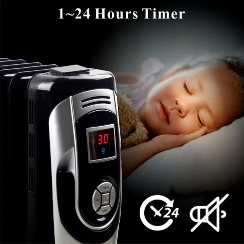 Optimus Oil Filled Heater: 7-fins, Digital | H-6015 - Womvr