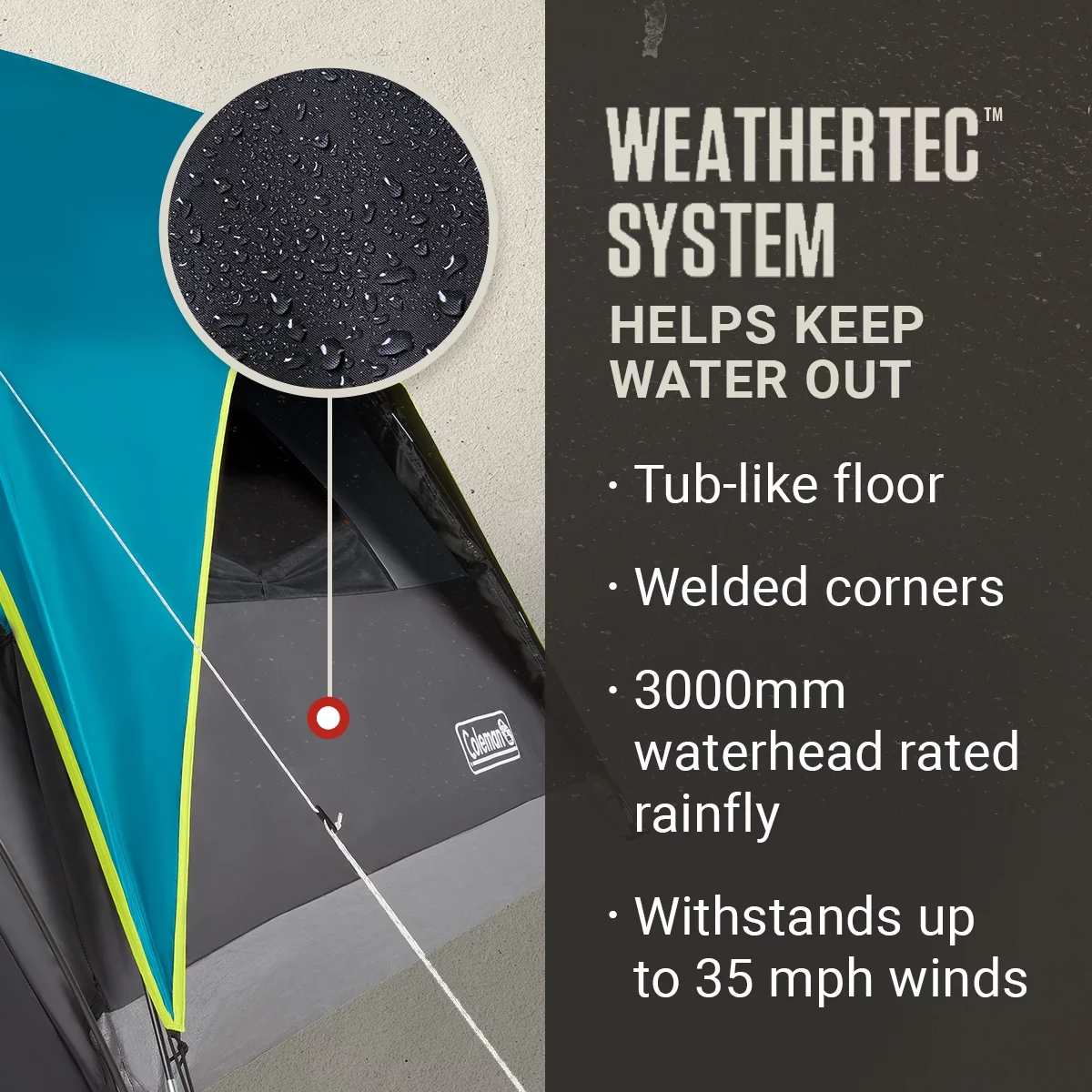 Coleman 6-Person Carlsbad Dark Room Dome Camping Tent with Screen Room - Womvr