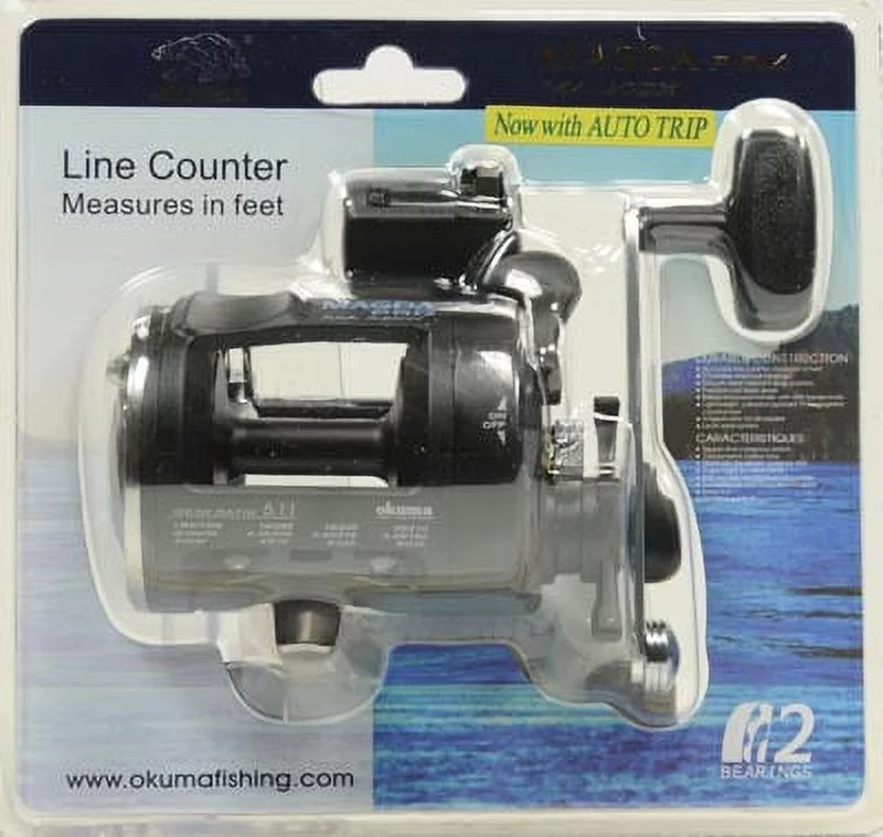 Okuma Magda 20DX Line Counter Reel, Fishing Reel - Womvr