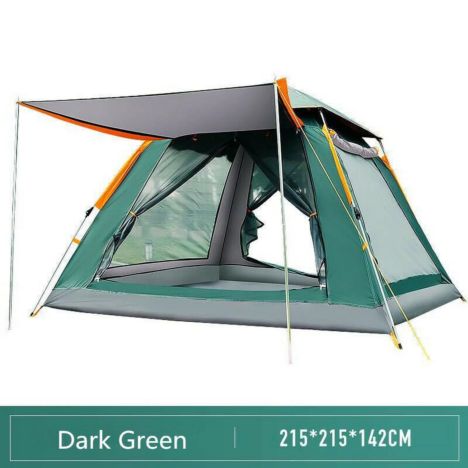 3-4 Person Tent Pop Up Outdoor Camping Auto Instant Open Family Tent Tourist Tent - Womvr