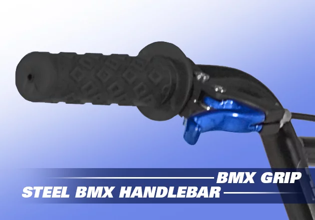 Kent 20 In. Ambush Boy's BMX Bike, Black with Blue and white accents - Womvr