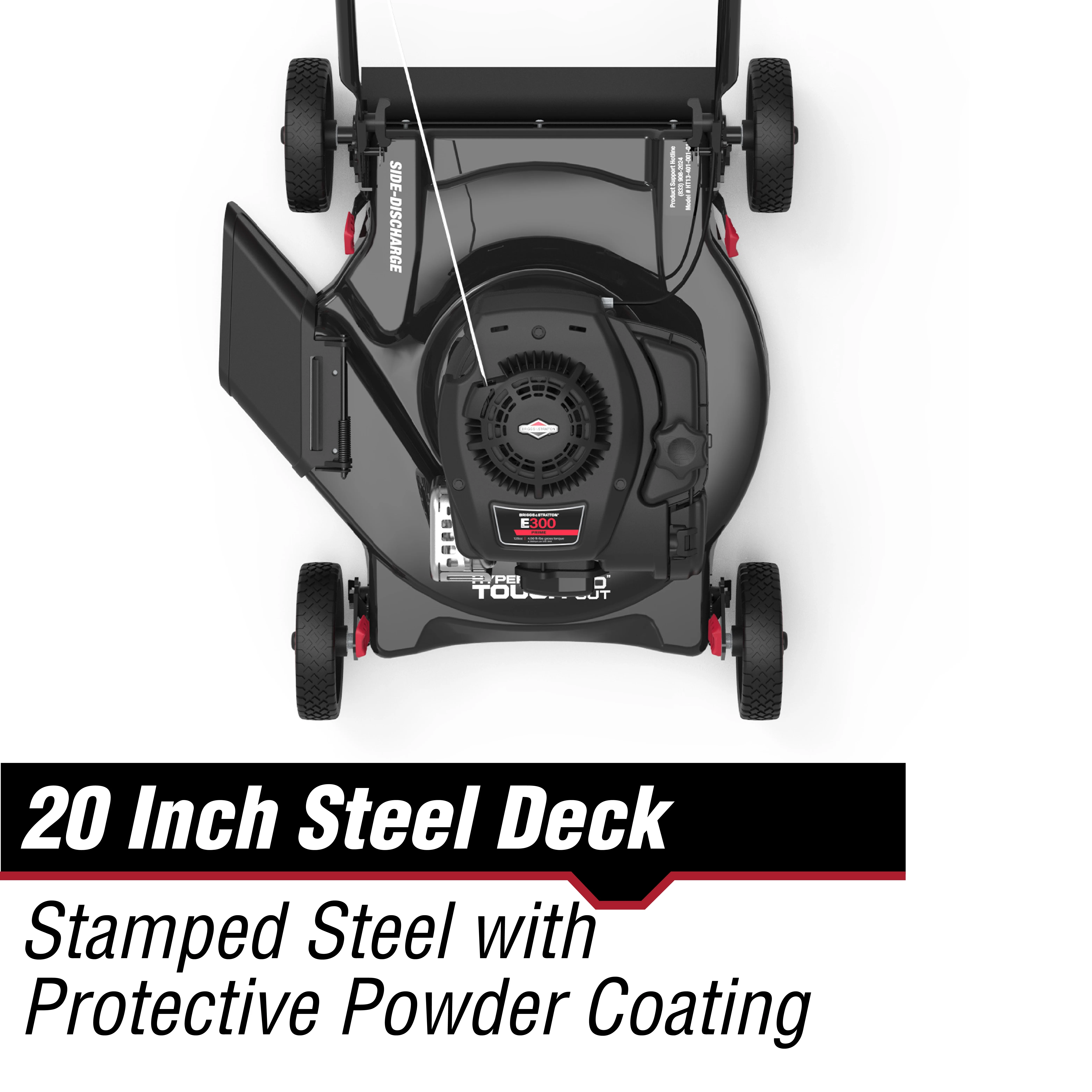 Hyper Tough 20-inch 125cc Gas Push Mower with Briggs & Stratton Engine - Womvr