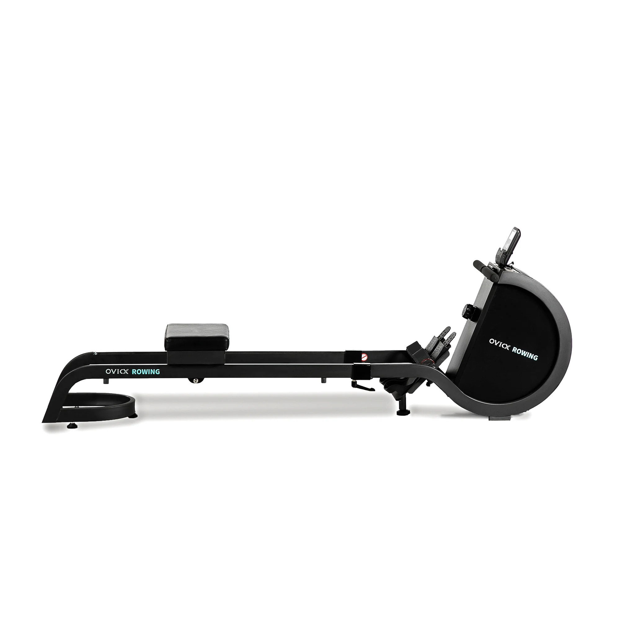 OVICX R100 Foldable Home Rower w/ Adjustable Foot Plate & Extra Long Track - Womvr