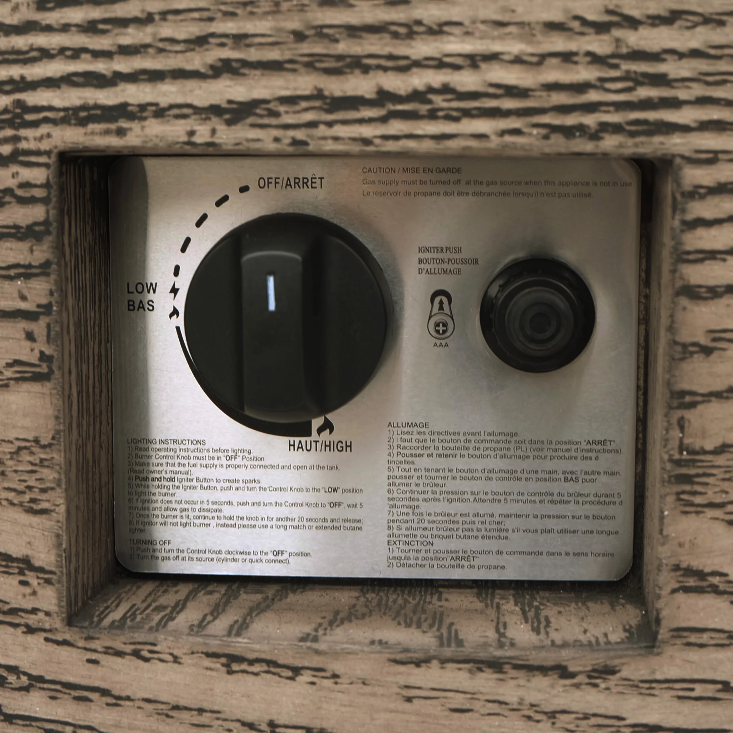 Mayfair Lightweight Concrete Outdoor 50,000 BTU Rectangular Fire Pit (No Tank Holder), Dark Gray - Womvr