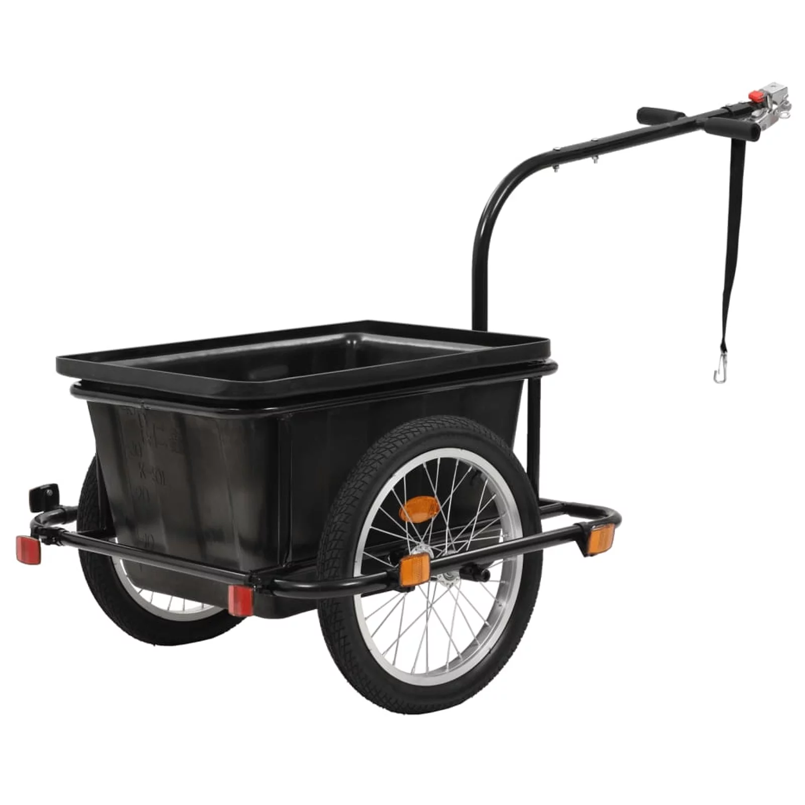 Htovila Bike Cargo Trailer Black 13.2 gal - Womvr