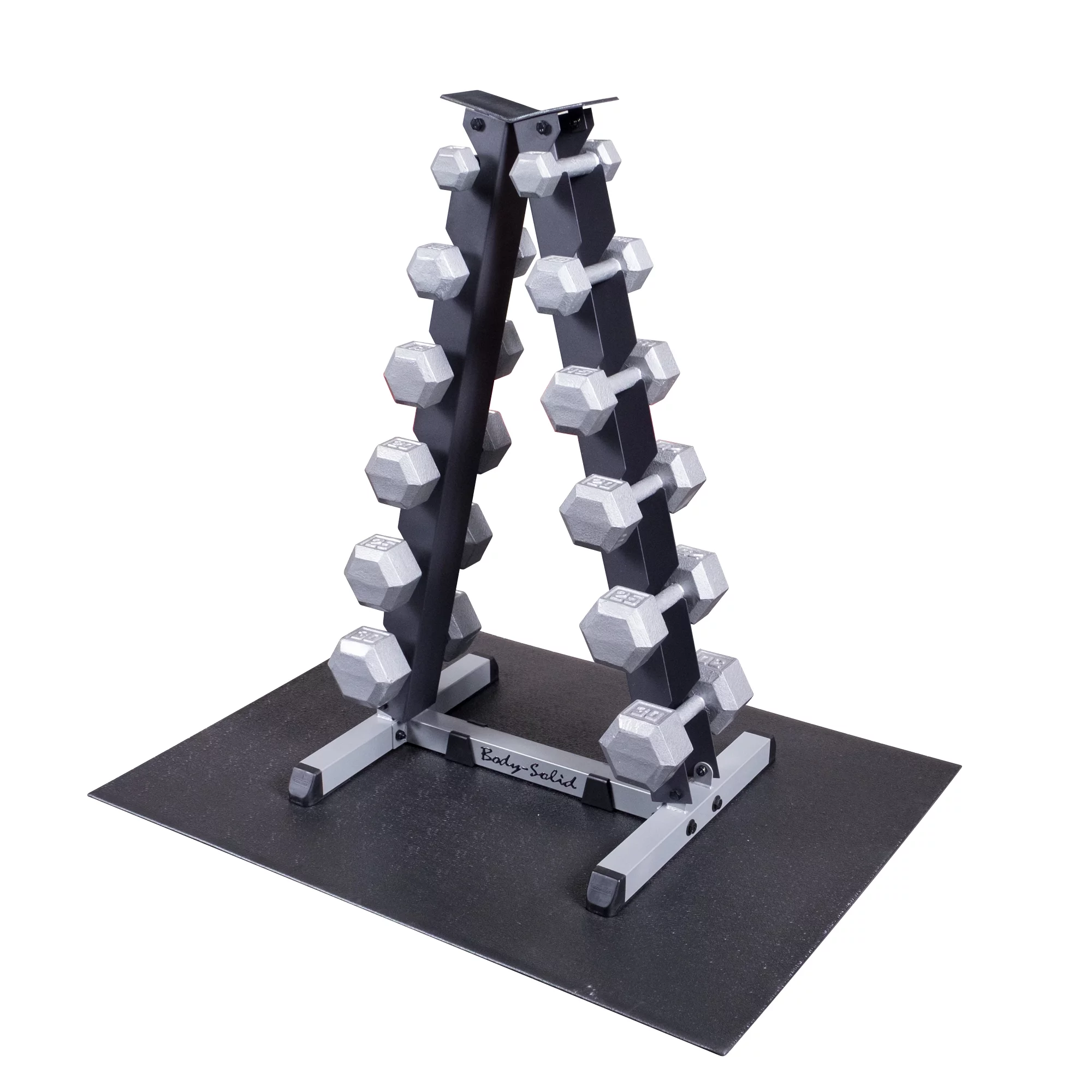Body Solid GDR44-RFHEX Dumbbell Rack Package - Womvr