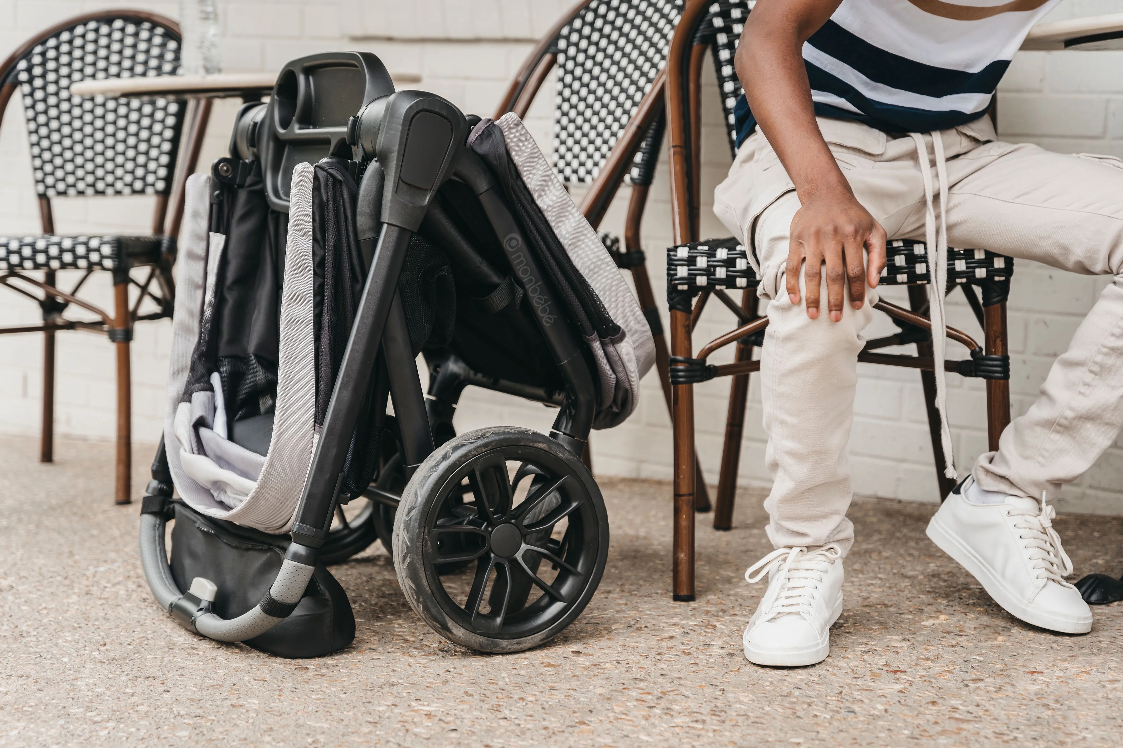 Monbebe Everyday Outings Wagon Stroller, Cobblestone Grey - Womvr