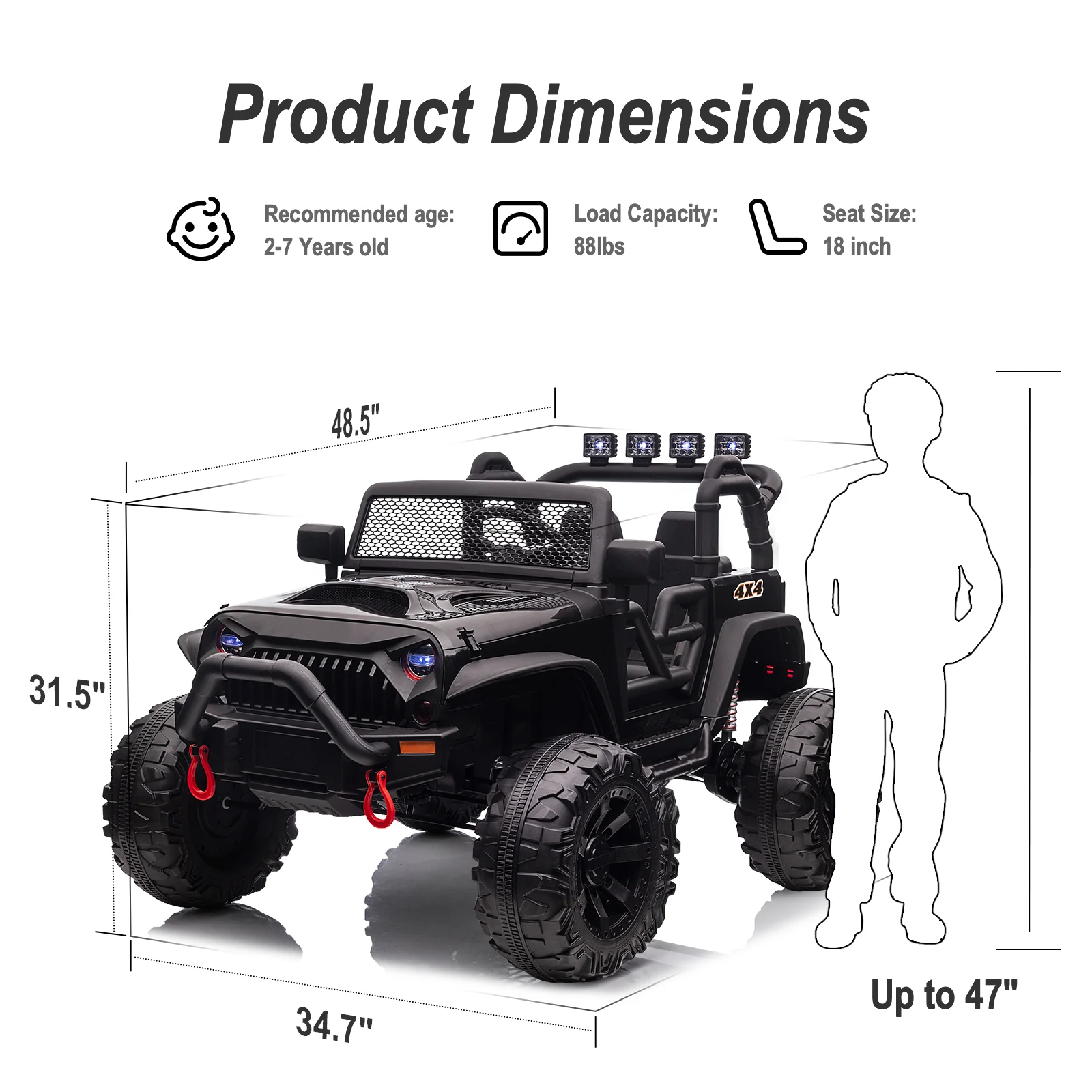 Outfunny 24V Ride on Toy Truck for Big Kids with Remote, 2-Seater, 400W Motor - Purple - Womvr