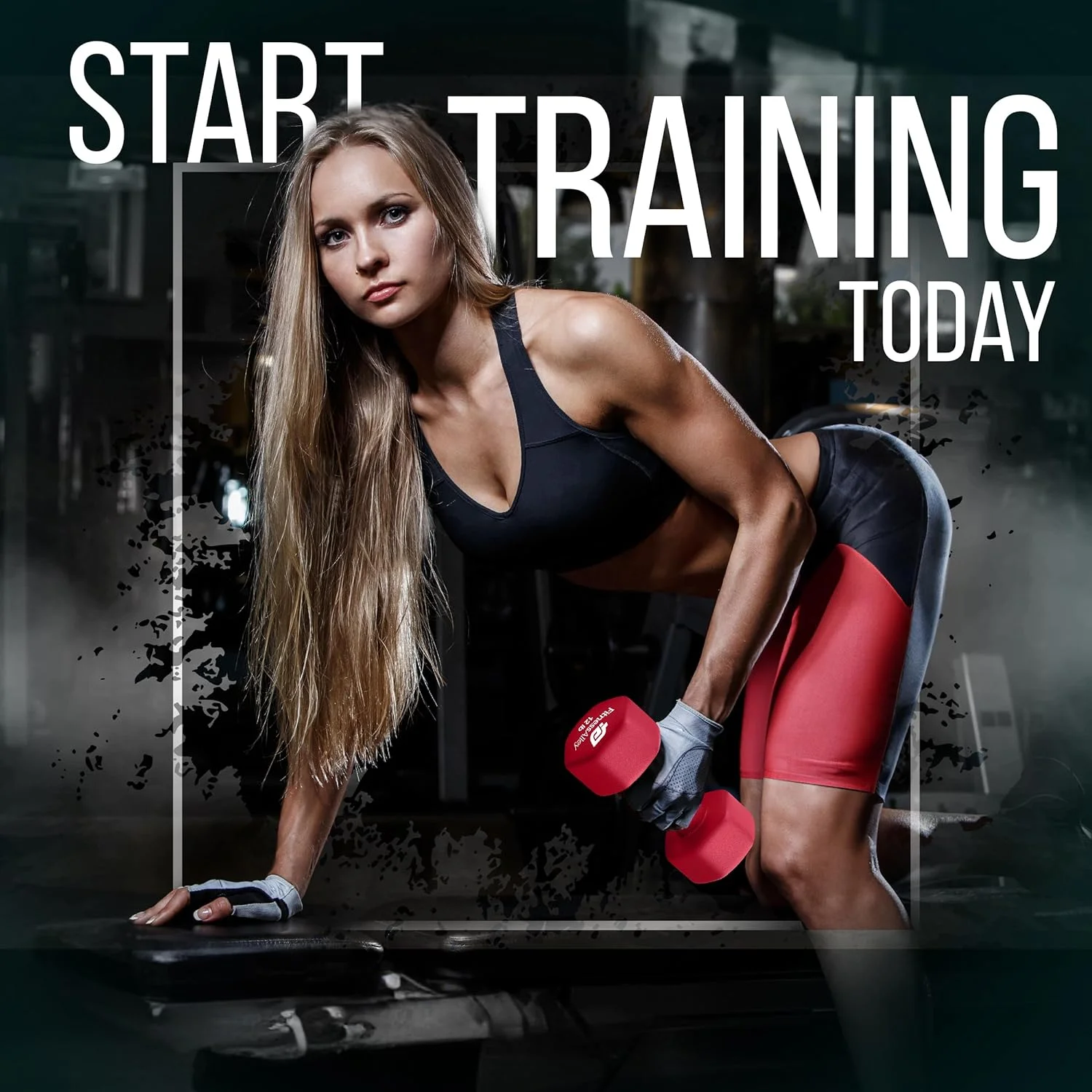 Fitness Alley Neoprene Workout Dumbbells - Non Slip, Anti Roll Exercise & Fitness Dumbbells Combo - Hex Shaped Hand weights for Men & Women(2, 4, 6, 8, & 10lb Dumbbells) - Womvr