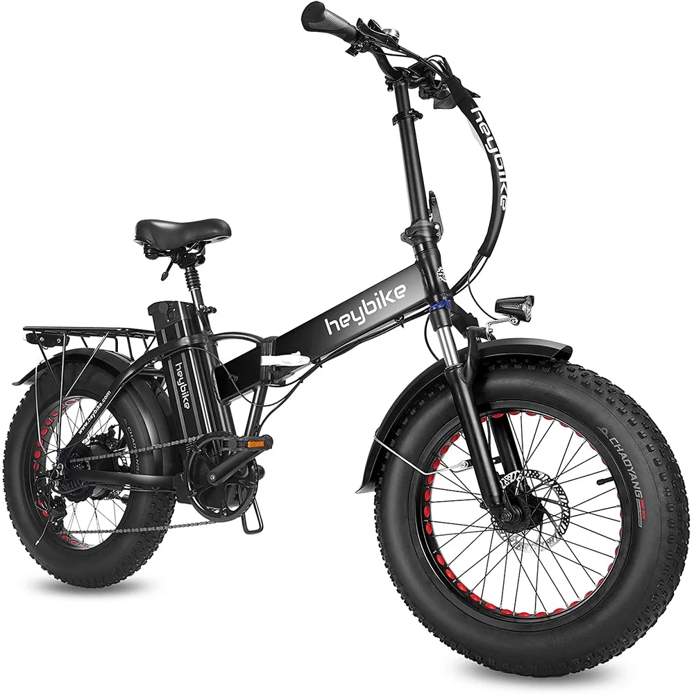 Heybike Mars Electric Bike for Adults with 500W Motor, 600WH Removable Battery, Foldable 20