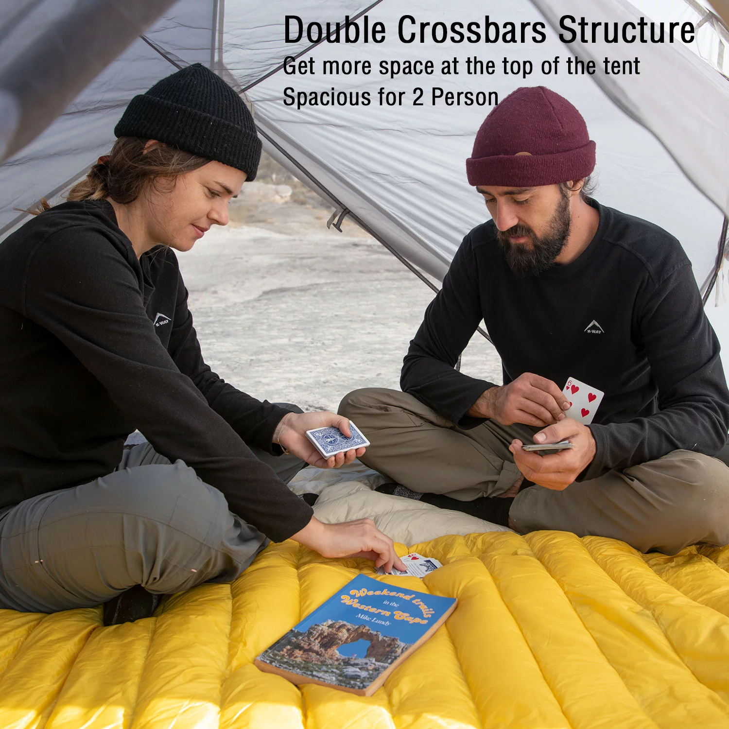 Naturehike Mongar Backpacking Camping Tent 2 Person Lightweight Waterproof with Footprint - Womvr