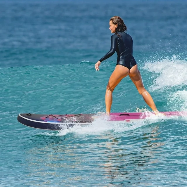 FULLWATT 11Ft Inflatable Stand up Paddleboard SUP with Kayak Seat Repair Kit Pump 6.5''T Blue - Womvr