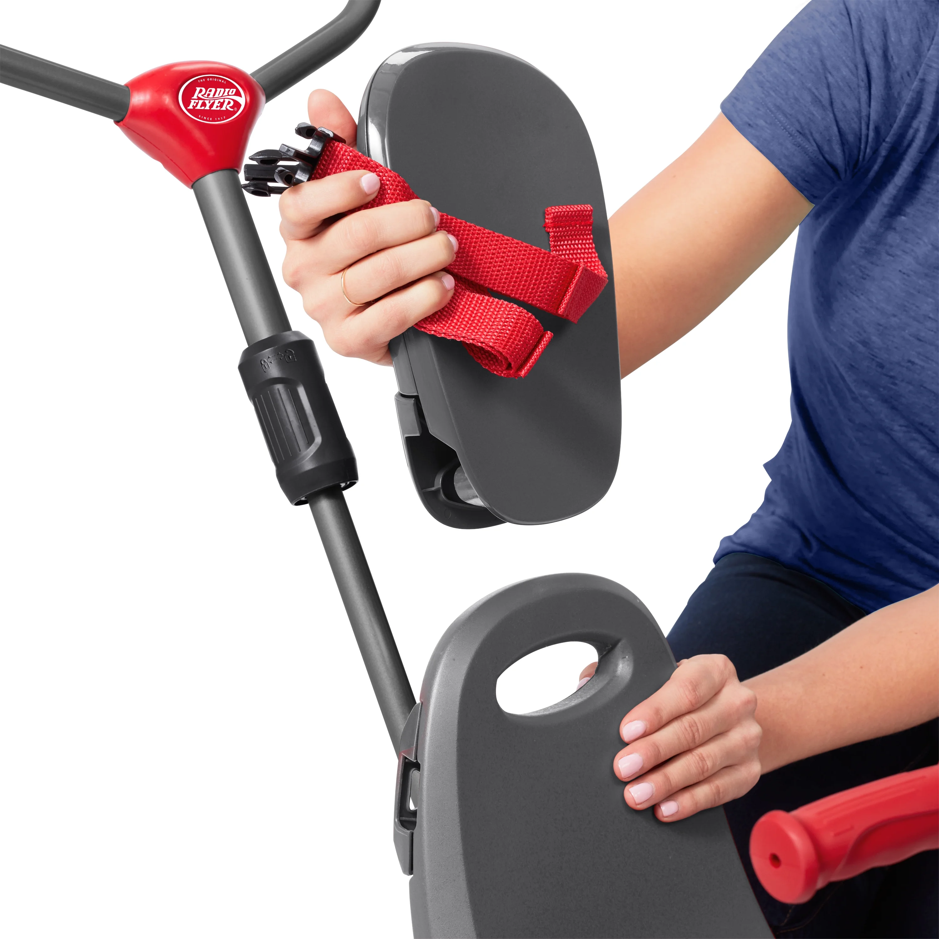 Radio Flyer, 4-in-1 Stroll 'N Trike with Activity Tray, Red & Gray, Convertible Tricycle,  Unisex - Womvr