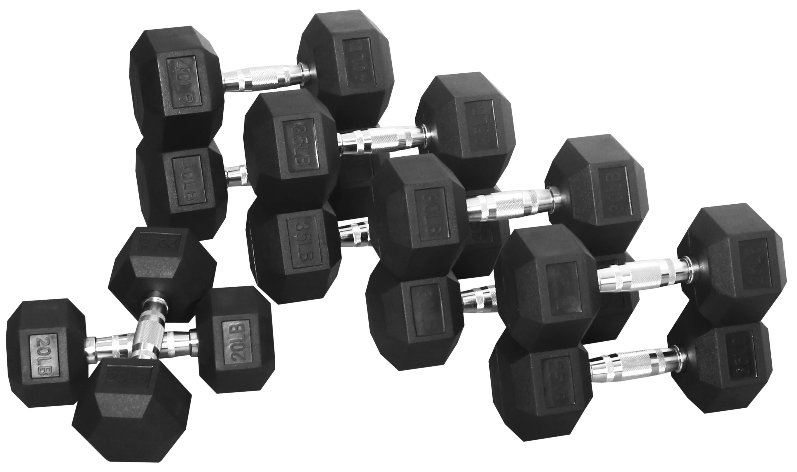 BalanceFrom 100 LB Dumbbell Set, Pairs of 5 lb, 10 lb, 15 lb and 20 lb - Womvr
