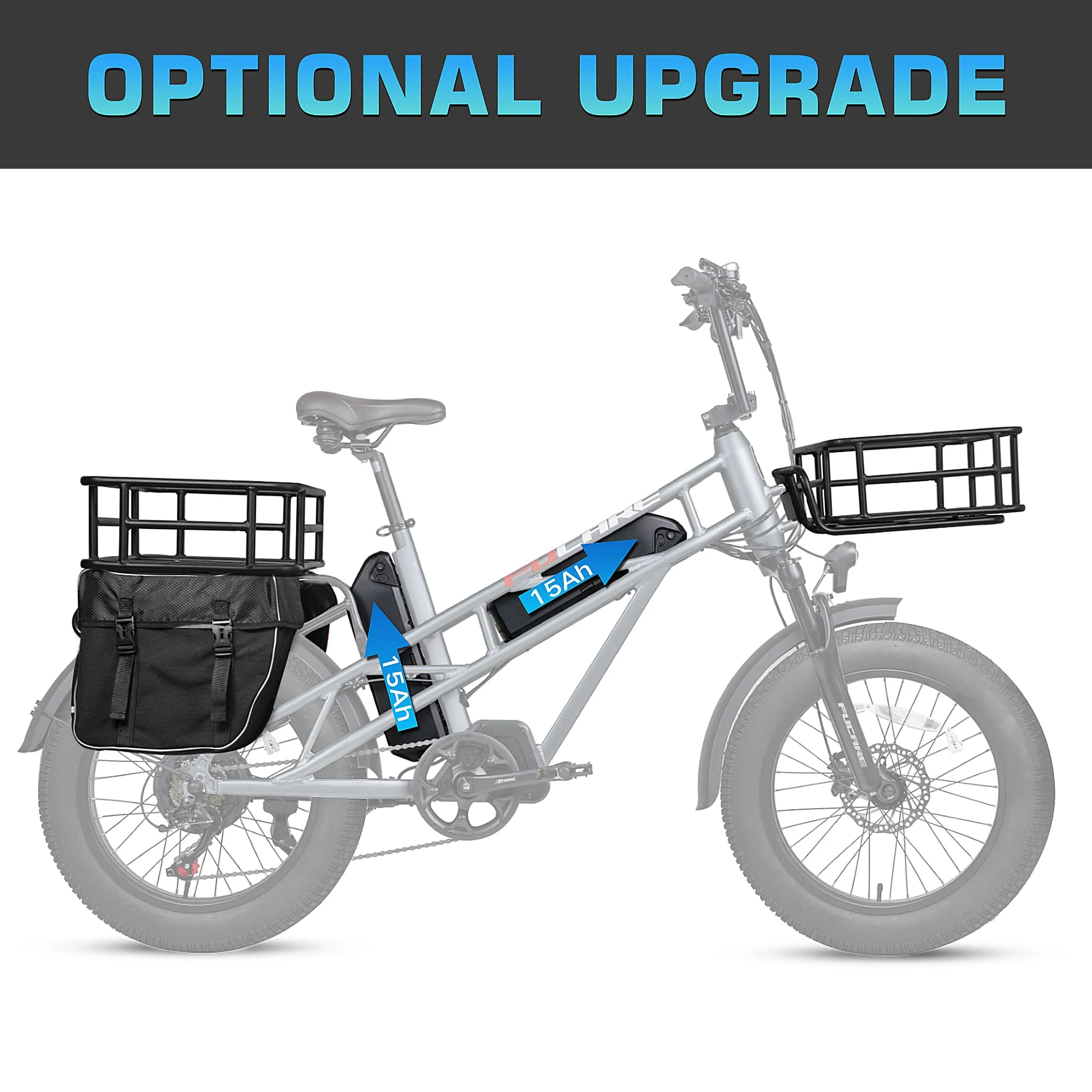 Fucare Electric Bike Gemini X for Adults 20x4.0 Fat Tire, 48V 30Ah Battery E-Bike - Womvr