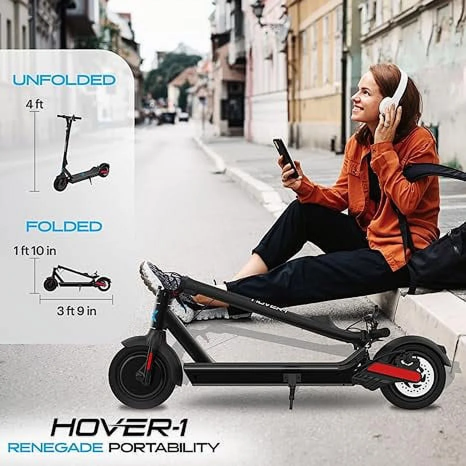 Hover-1 Renegade Electric Scooter for Adults, 18 mph Speed, 264 lb Max Weight, UL 2272 Certified - Womvr