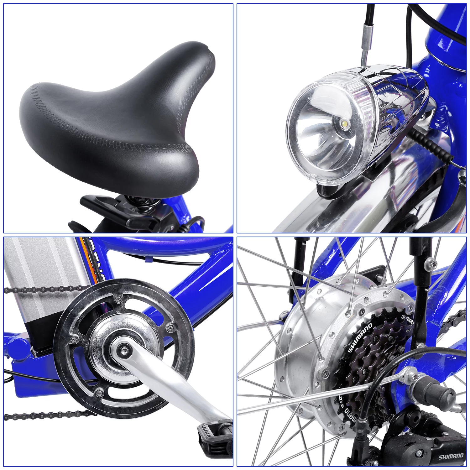 IDEAPLAY P20 24 inch Electric Bike for Adults, 250W Electric Commuter Bicycle with 3 Riding Modes Ebike for Women Men, Gray - Womvr