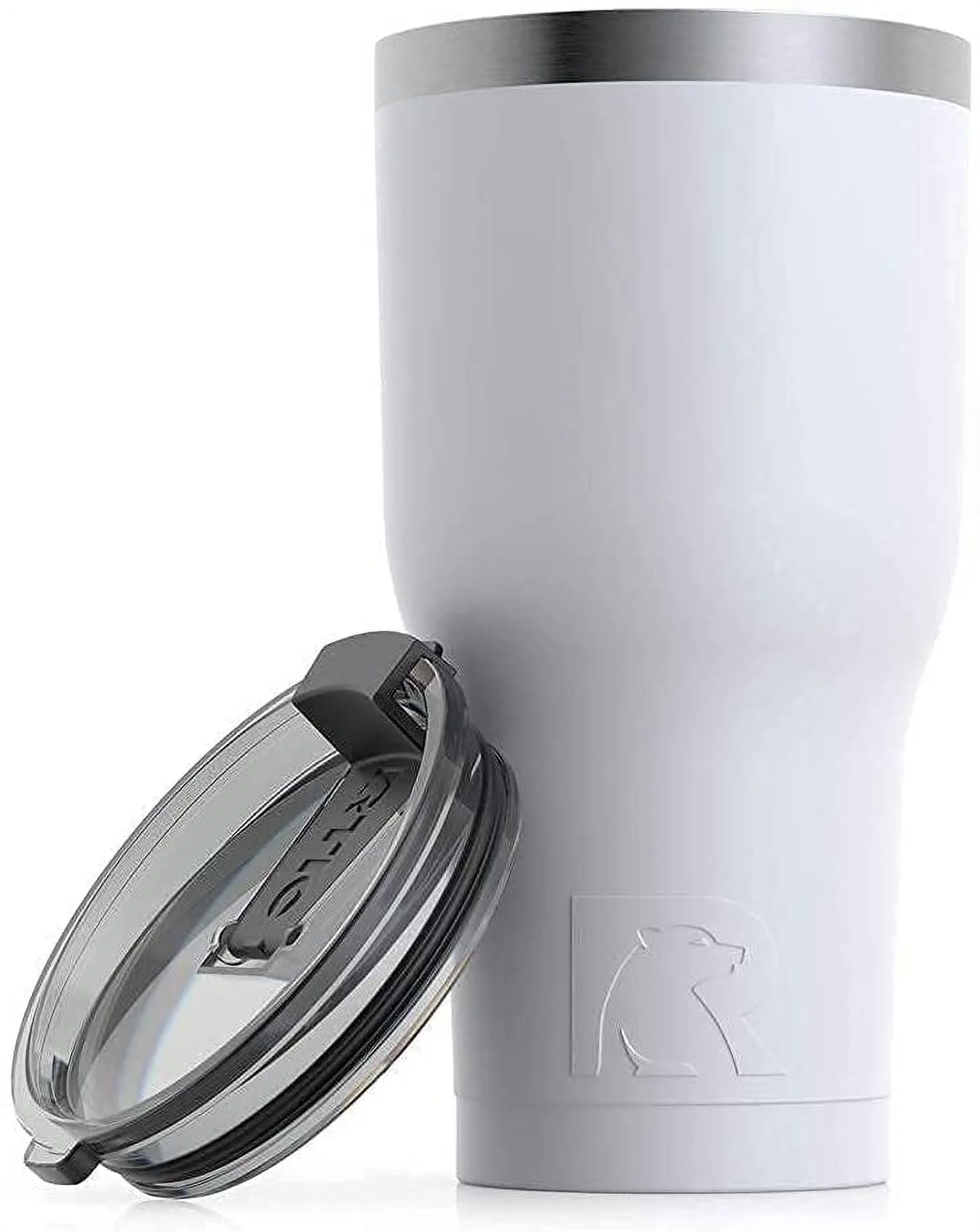 RTIC 30 OZ Insulated Tumbler Stainless Steel Coffee Travel Mug with Lid, Spill Proof, Hot Beverage and Cold, Portable Thermal Cup for Car, Camping, Deep Harbor - Womvr