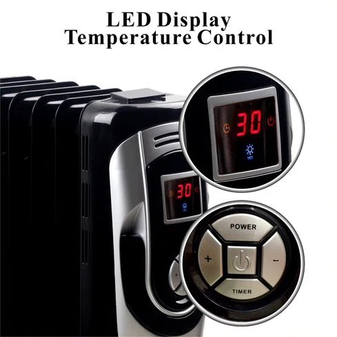 Optimus Oil Filled Heater: 7-fins, Digital | H-6015 - Womvr