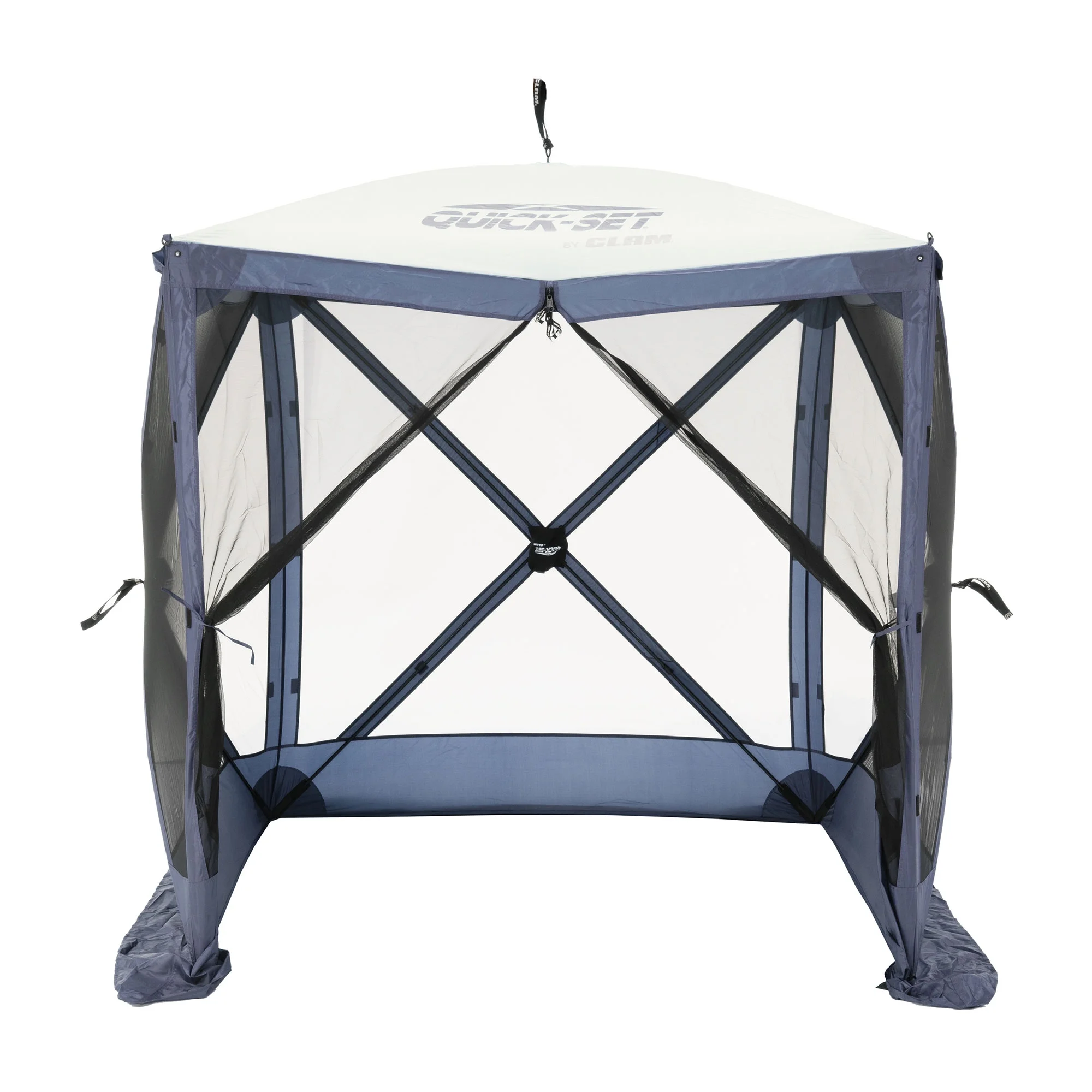 CLAM Quick-Set 9 x 9 Ft Venture Portable Outdoor Canopy Shelter, Green/Tan - Womvr