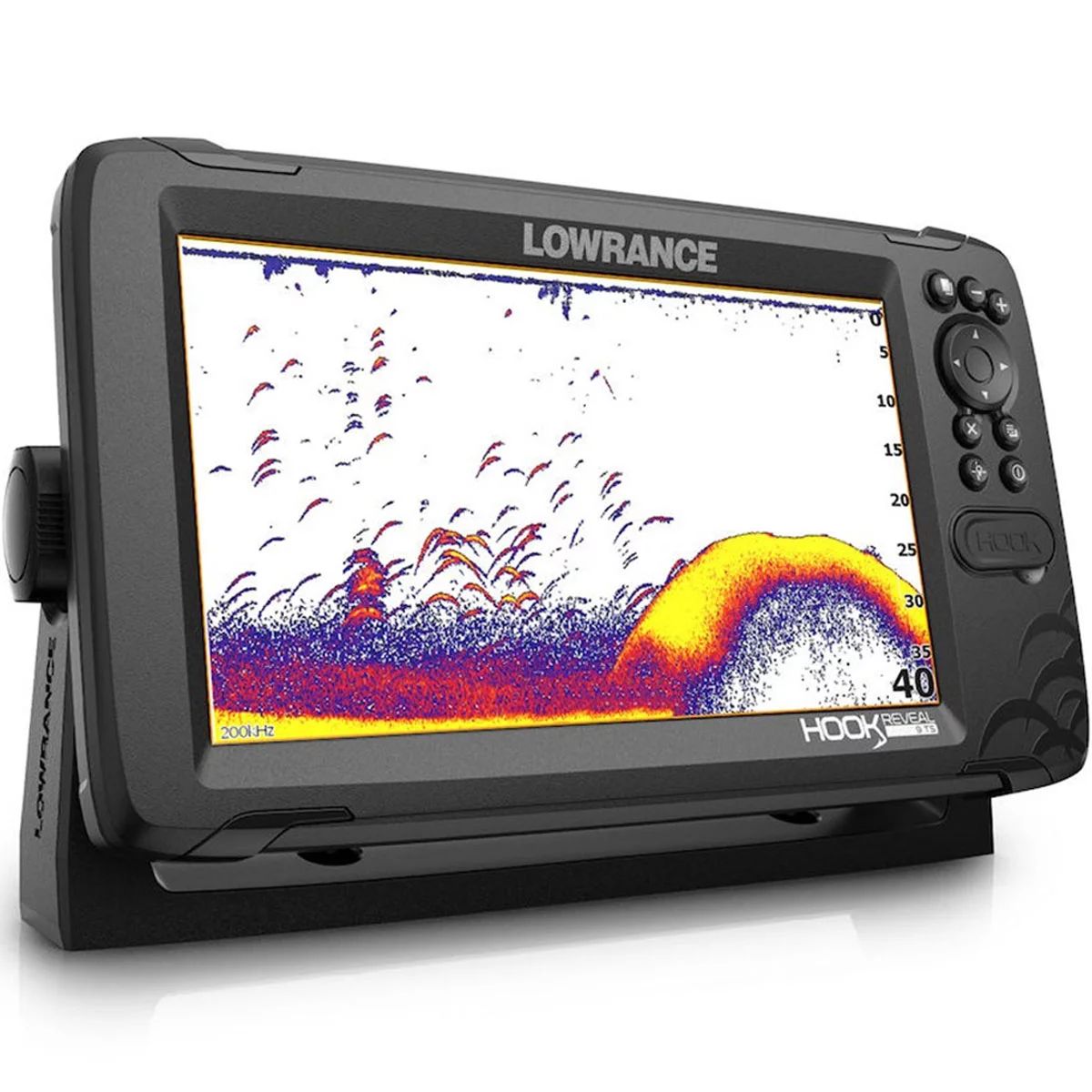 Lowrance 00015851001 Hook Reveal 9 In. Fishfinder TripleShot with Down scan, Sides can Imaging, C-MAP Contour and Mapping - Womvr