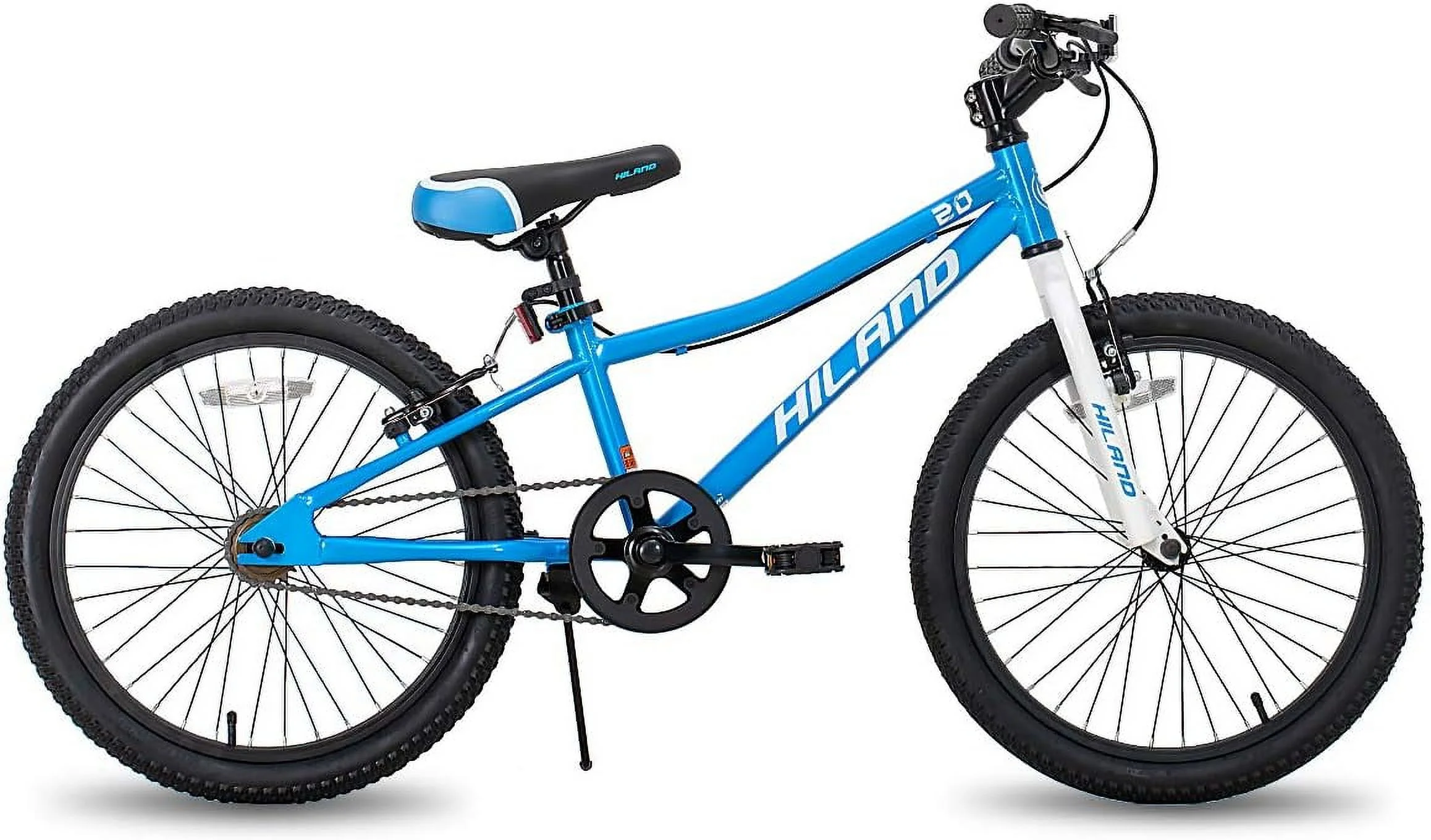 Hiland 20 inch Kids Mountain Bike for Girls Boys with Dual Handbrakes Kickstand, Pink - Womvr