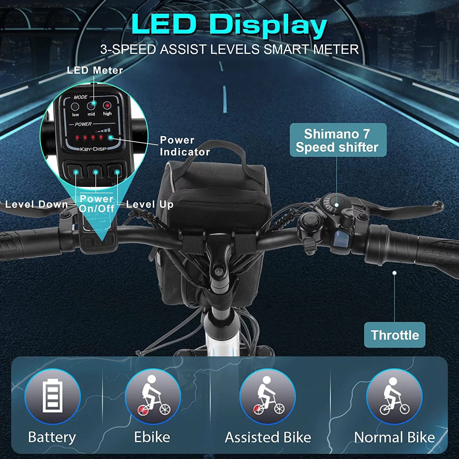 Vivi Electric Bike 26