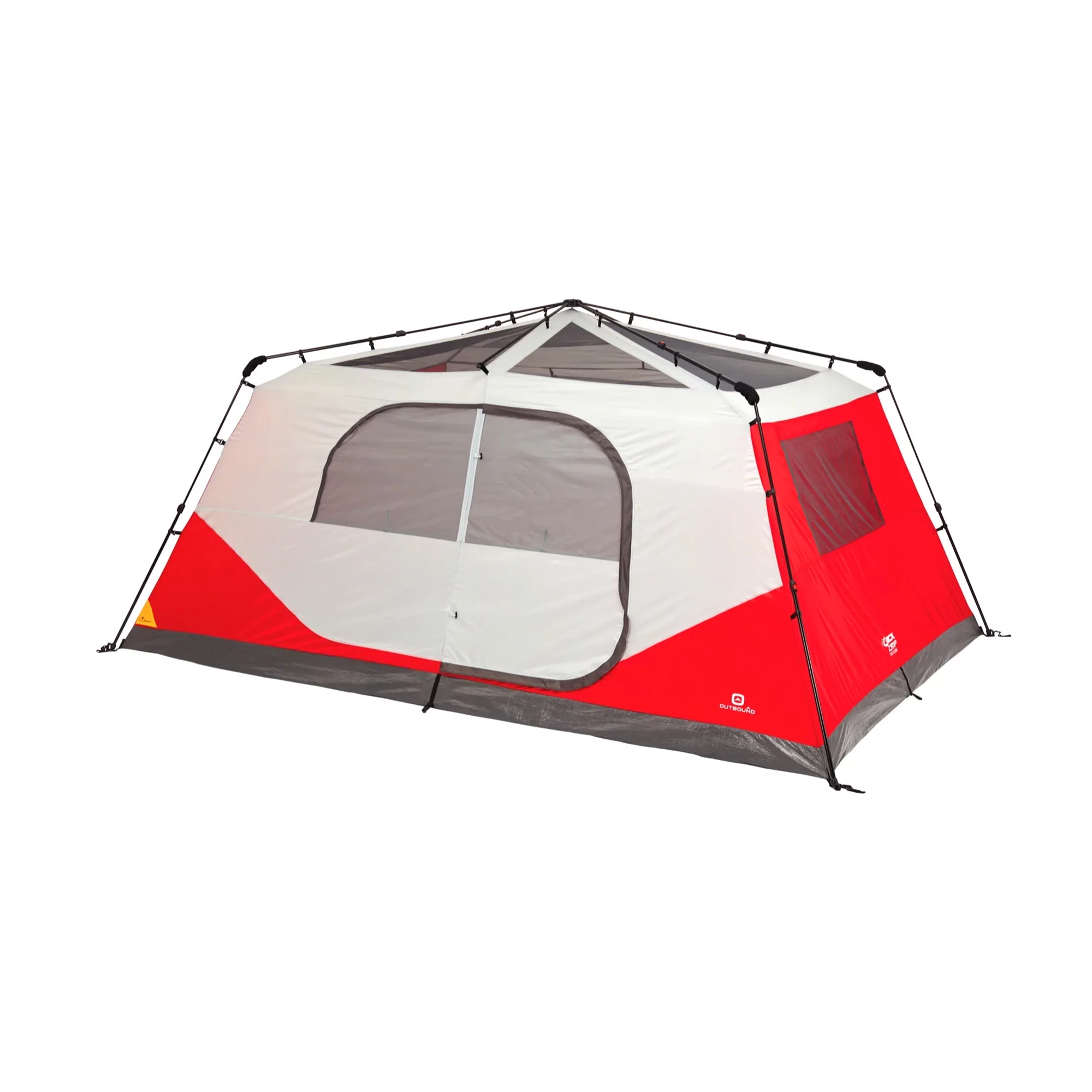 Outbound QuickCamp 6 Person Cabin Tent with Rainfly and Carry Bag, Blue - Womvr