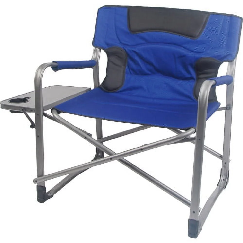 Ozark Trail Camping Director Chair XXL, Blue, Adult, 10lbs - Womvr