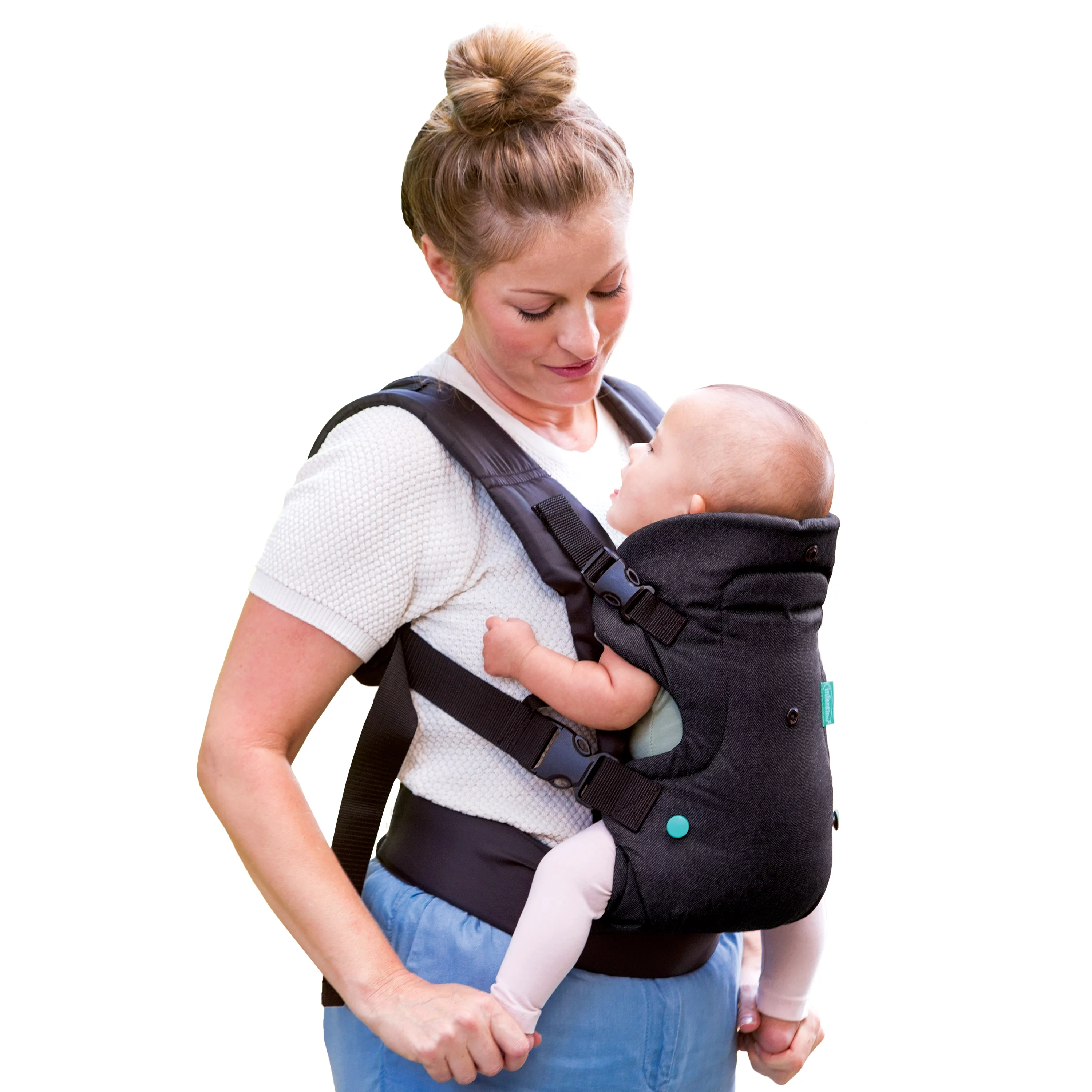 Infantino Nature & Nurture Convertible Baby Carrier, 4-Position, 8-32lbs, 0-9 Months, Sandy Tan - Womvr