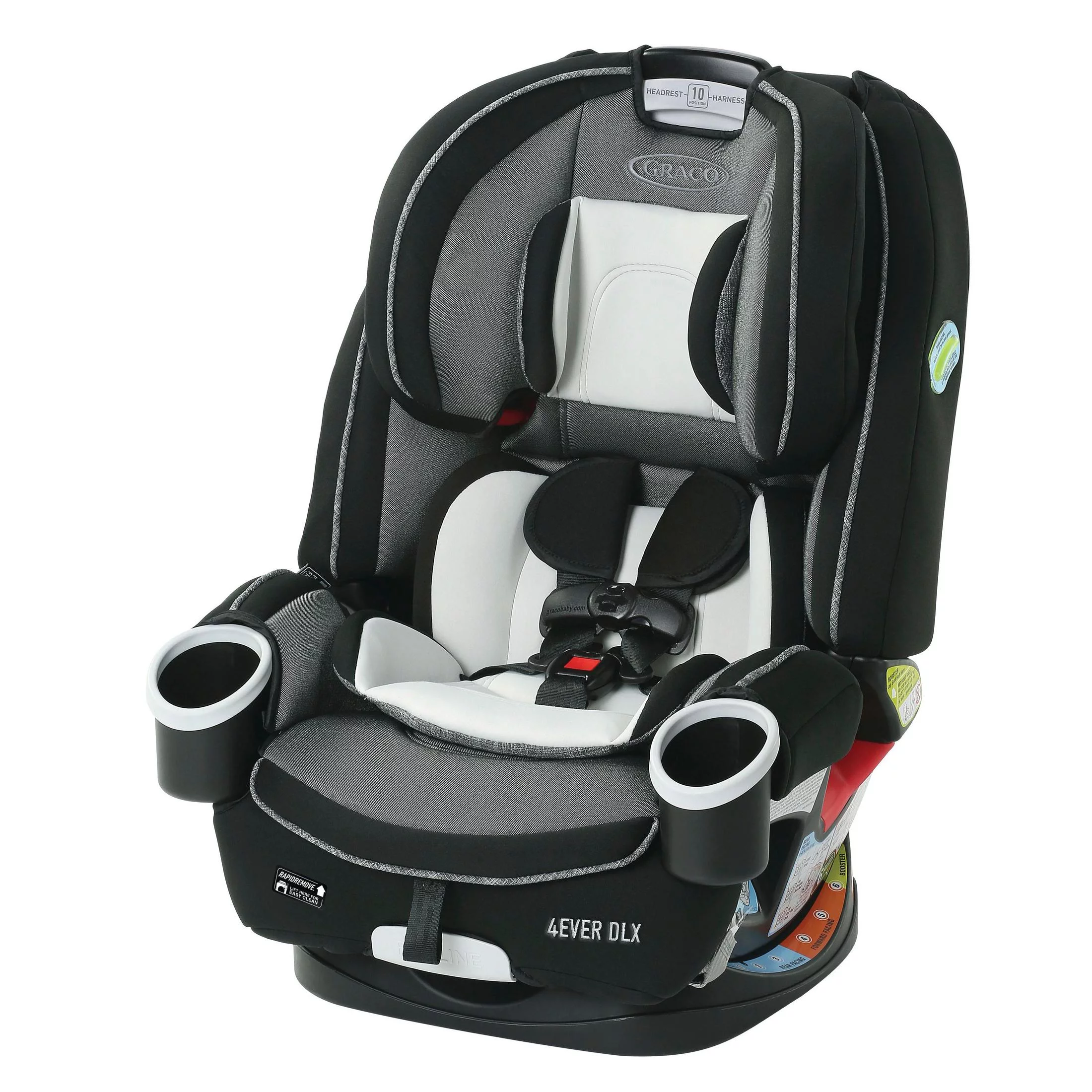 Graco 4Ever DLX 4-in-1 Convertible Car Seat, Zagg Black Waves - Womvr