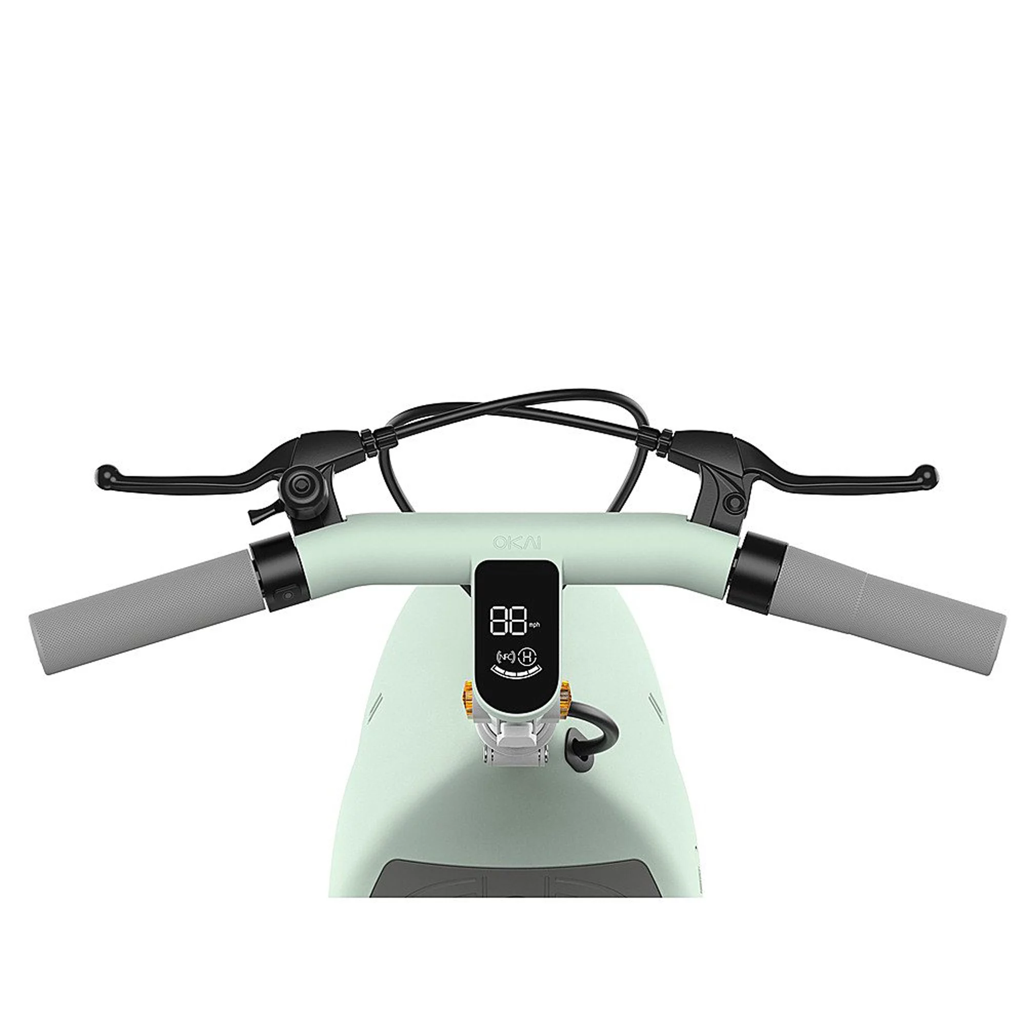 OKAI Ceetle Pro Electric Scooter with Foldable Seat w/35 Miles Operating Range & 15.5mph Max Speed - White - Womvr