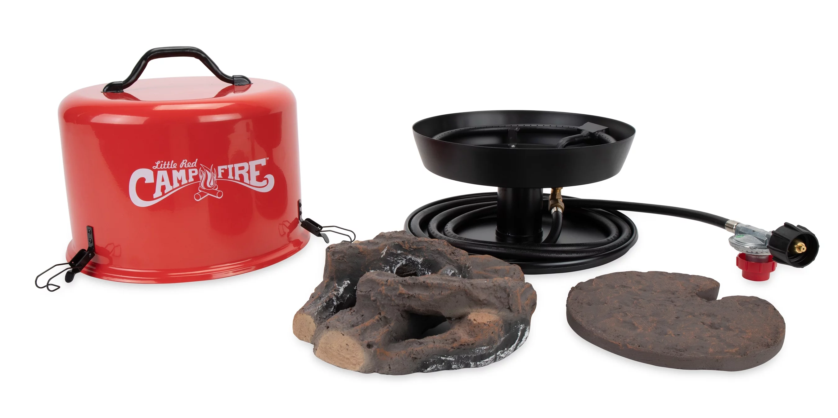 Camco 58035 Big Red Campfire, Approved for RV Campgrounds, Includes 10-Foot Propane Hose - Womvr