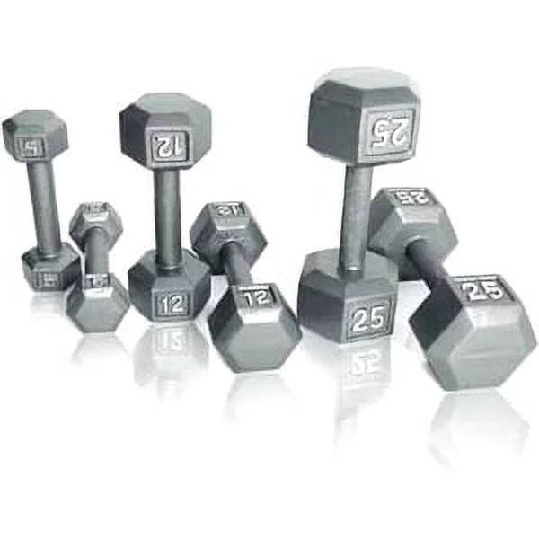 CAP Barbell 15lb Cast Iron Hex Dumbbell, Single - Womvr