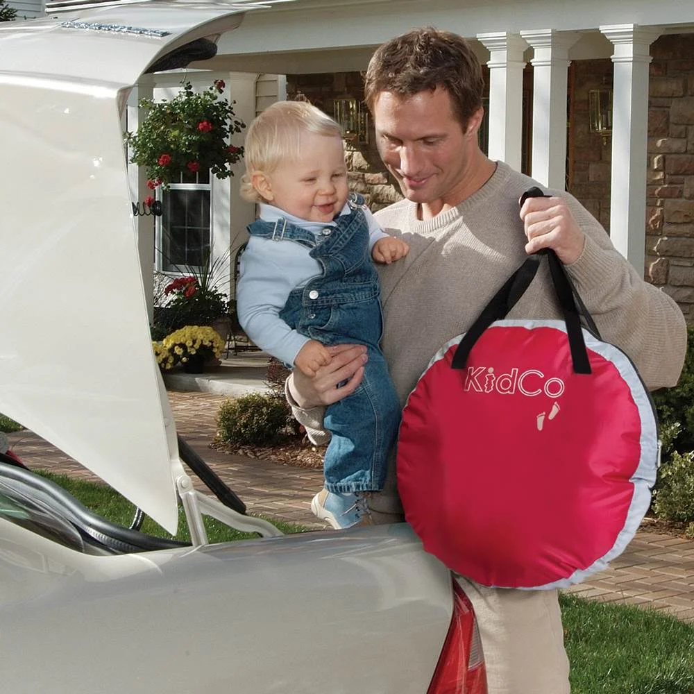 KidCo PeaPod Portable Kids Sleeping Travel Bed and Tent, Cranberry Red - Womvr