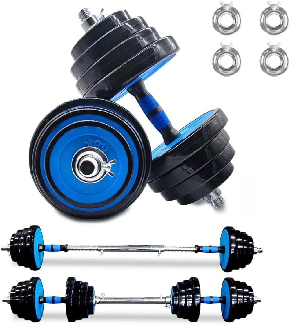 IVV Adjustable Weights Dumbbells Set of 2, 66LBS 2 in 1 Exercise & Fitness Dumbbells Barbell Set for Men Women - Womvr