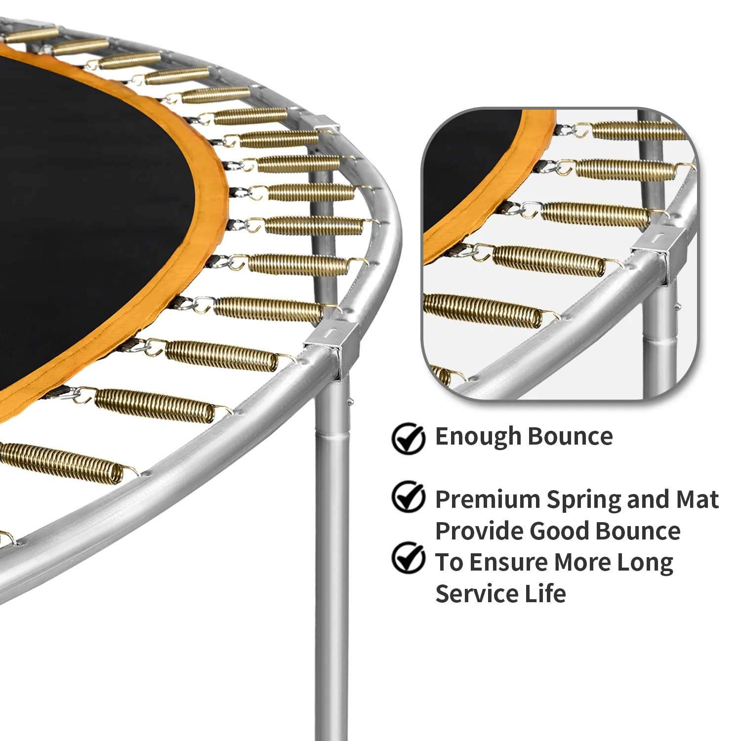 Trampoline for Kids, 14ft Trampoline with Basketball Hoop, Kids Trampoline for Ourdoor with Ladder, W-Shaped Leg for More Sturdy,  72 pcs Springs - Womvr