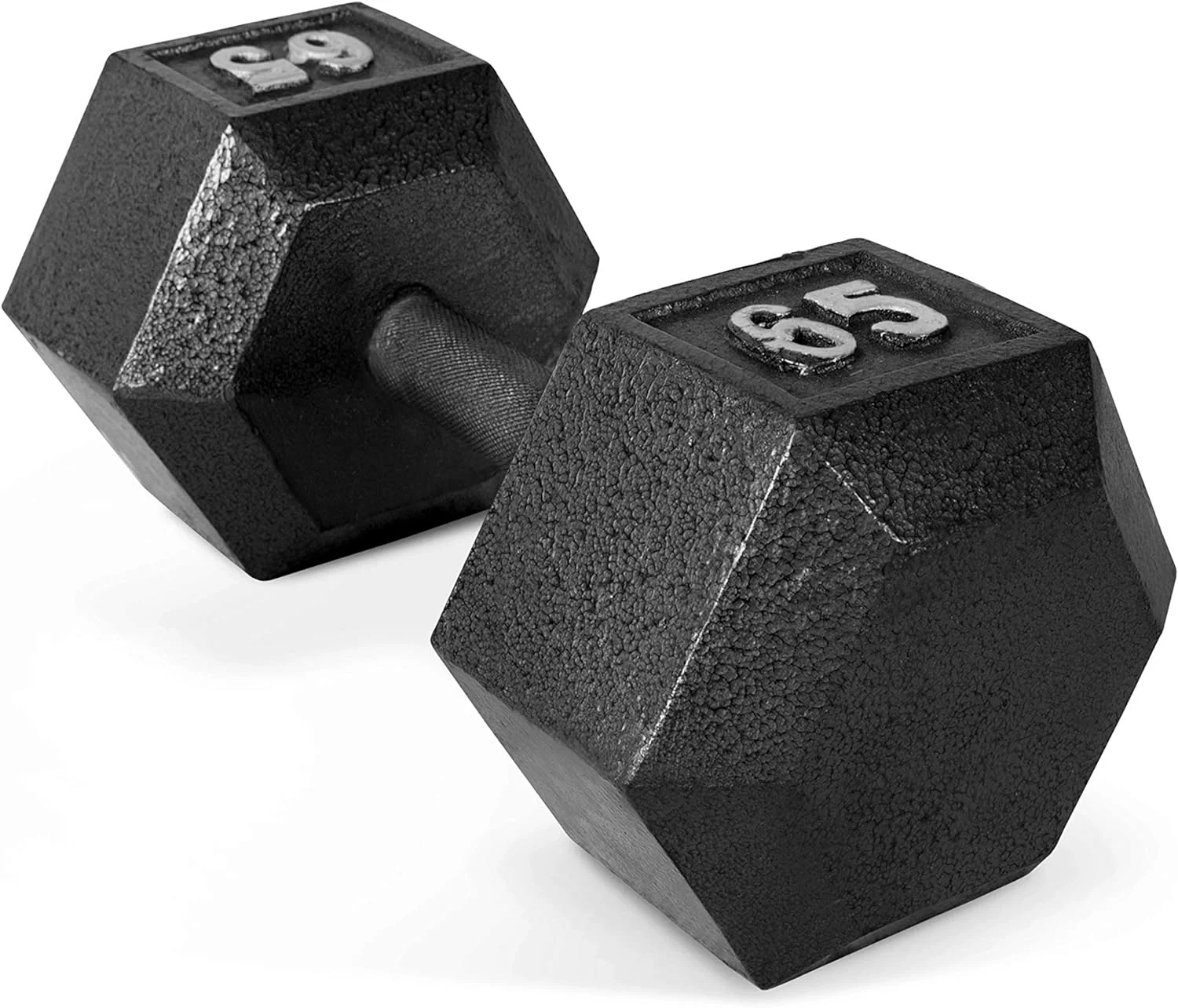 CAP CAST IRON HEX DUMBBELL, BLACK, Single - Womvr