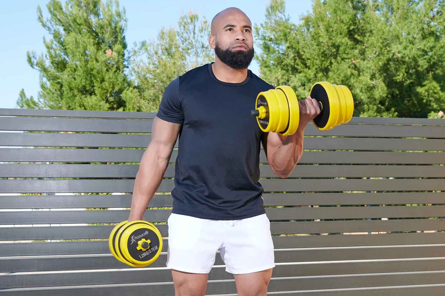 ProsourceFit Adjustable Dumbbells and Barbell Set, 44LB - Womvr