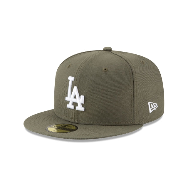 Los Angeles Dodgers Olive 59FIFTY Fitted Hat - Womvr