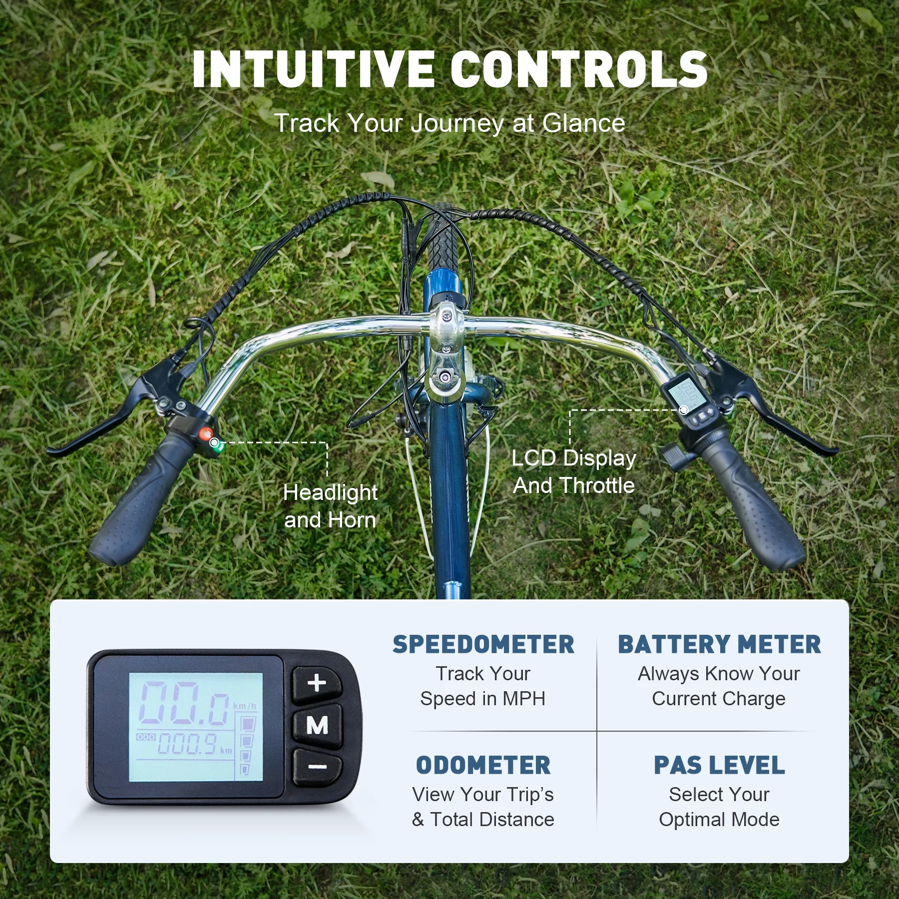 VIRIBUS 24 Inch Adult Trike 350W Dual Chain Electric Tricycle 36V 10Ah Navy - Womvr