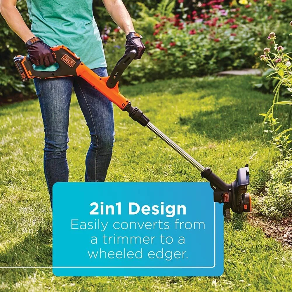 BLACK+DECKER 20V MAX* String Trimmer/Edger, 12-Inch, (LSTE525) - Womvr