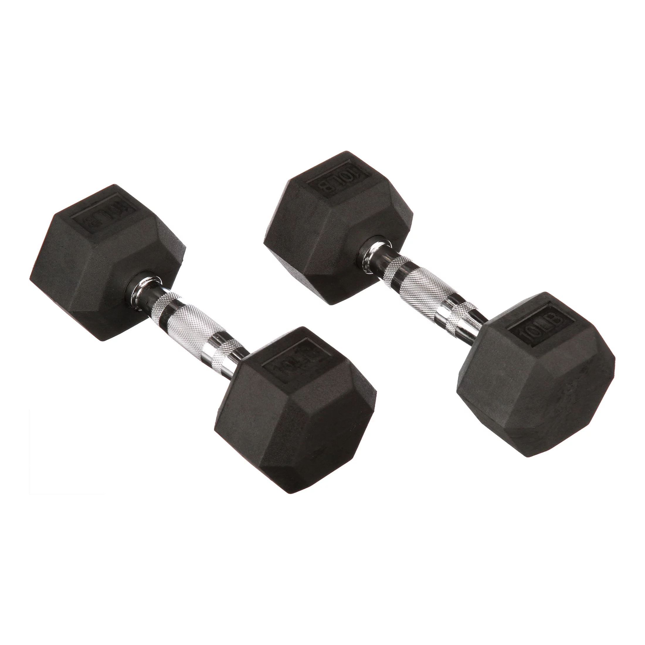BalanceFrom Rubber Encased Hex Dumbbells, 20 Lbs. Pair - Womvr