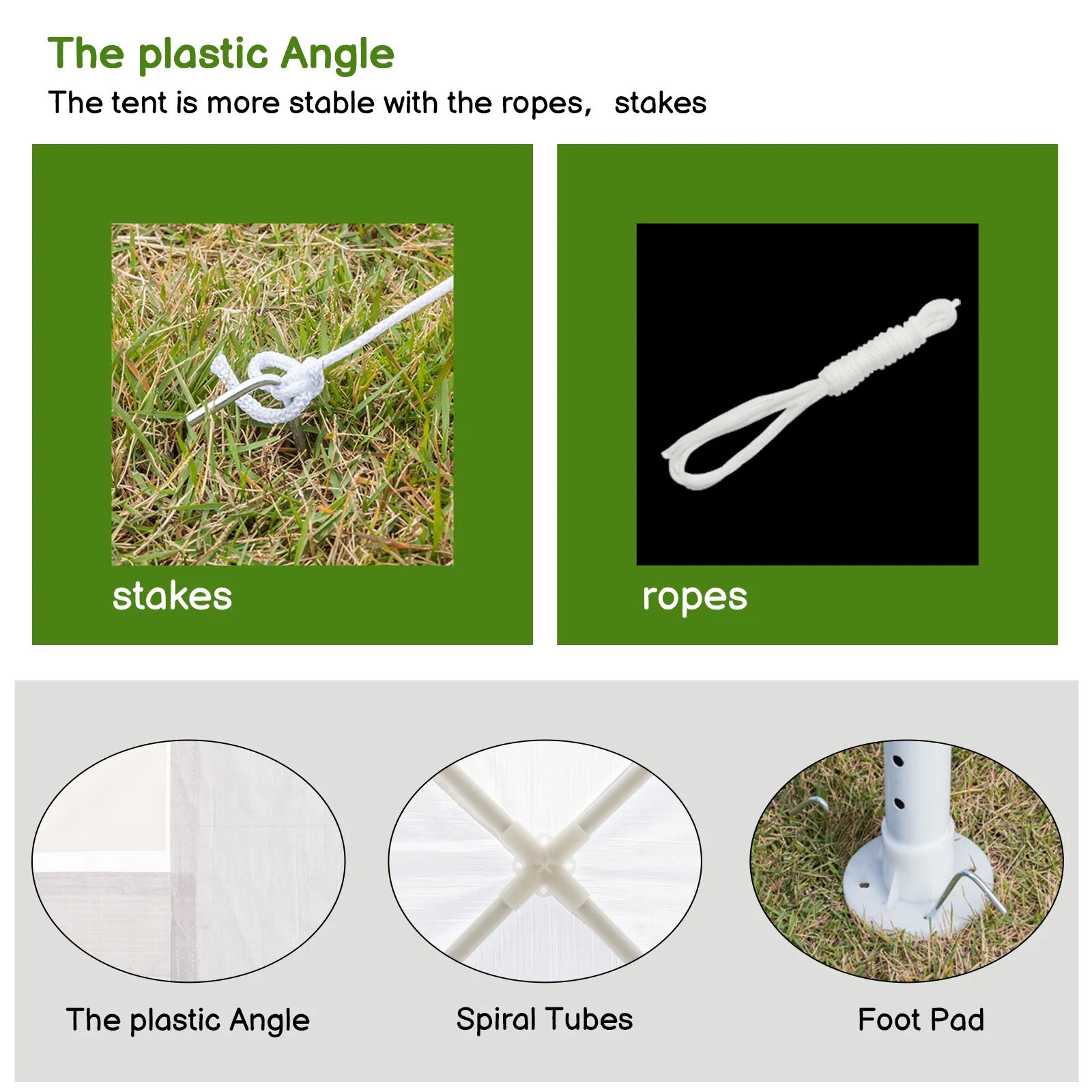 UBesGoo 10' x 10' Canopy Waterproof Party Tent Practical Outdoor Tent for Parties White - Womvr