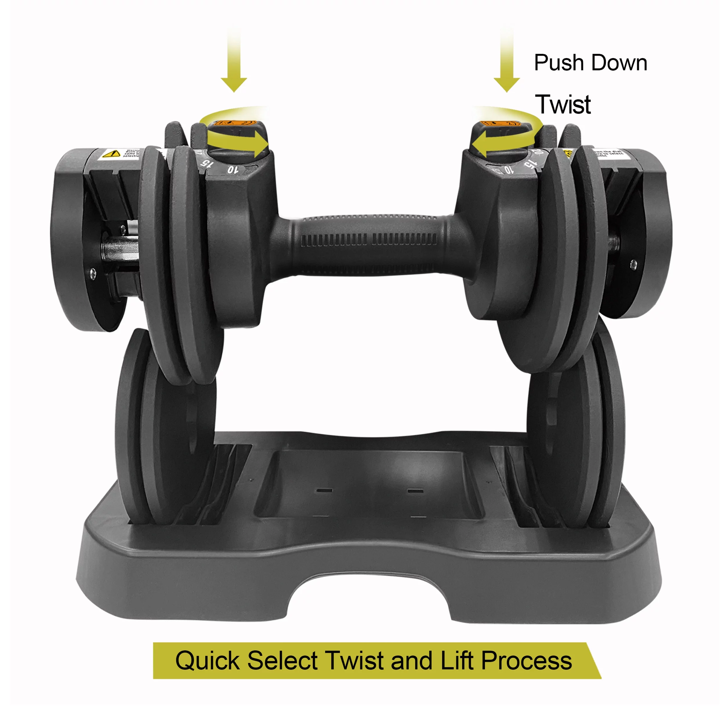 PRCTZ, 10-30lb Quick Select Adjustable Dumbbell Pair with Dumbbell Stand Combo - Womvr