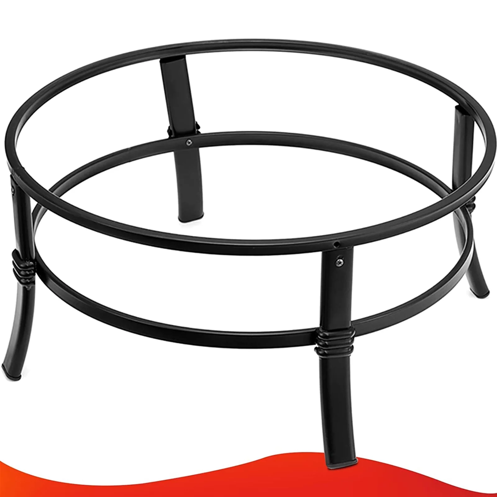 Singlyfire 26 inch Fire Pit for Outside Portable Fire Pit Wood Burning Small Fire Bowl for Camping Picnic Bonfire Patio Outside Backyard Garden Firepit with Log Grate, Poker - Womvr