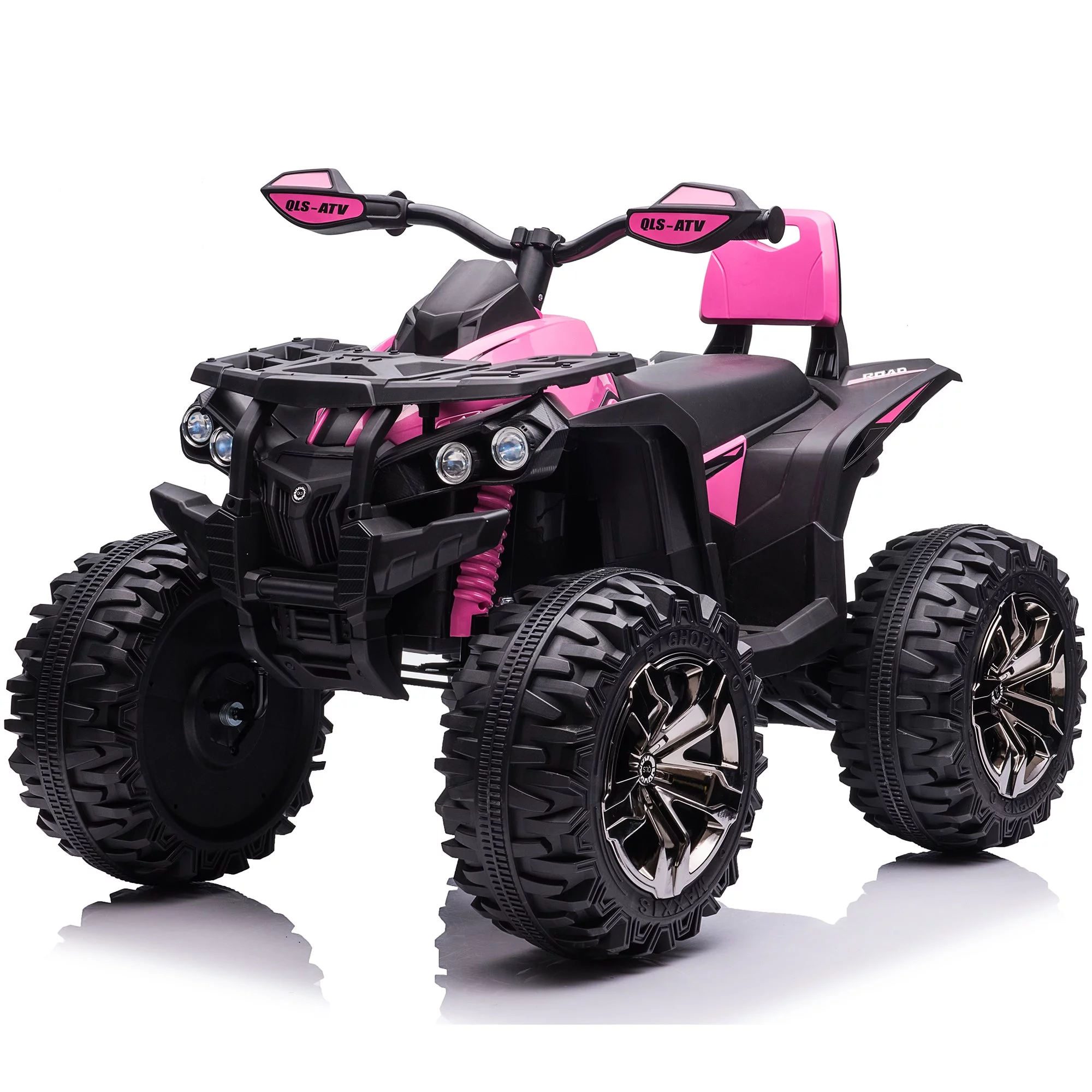 4x4 Kids Ride on ATV, 2 Seater 24 Volt Ride on Toys, 800W 4-Wheeler Quad Car for Big Kids, Black - Womvr