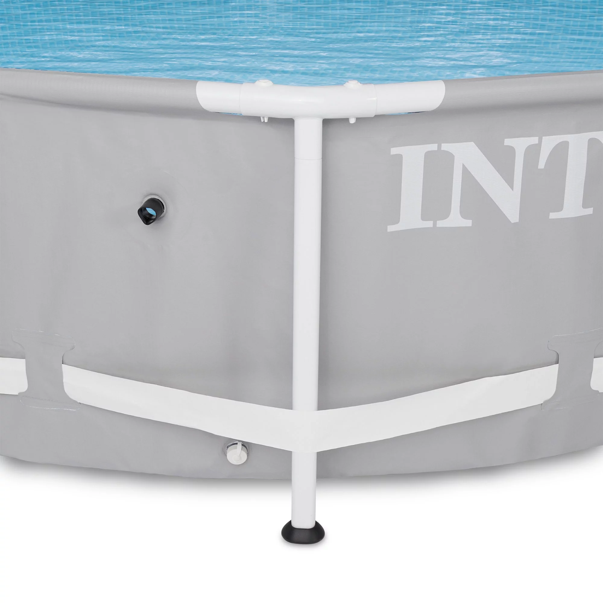 Intex 26700EH 10ft x 30in Prism Metal Frame Above Ground Backyard Swimming Pool (Pump Not Included) - Womvr