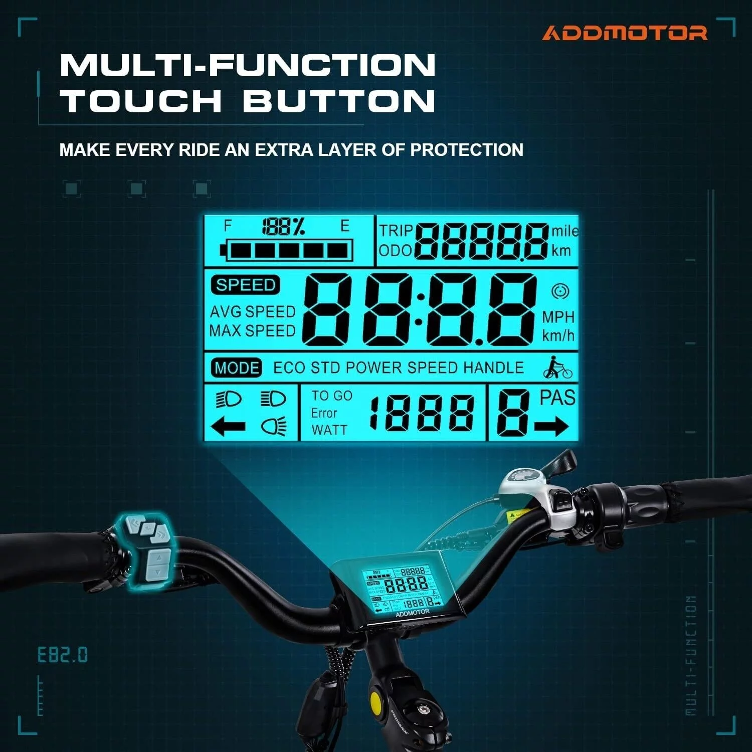 Addmotor 26 inch Electric Bicycles, 500W 48V 20AH UL Certified Battery Ebike, Commuter City Beach Electric Bike for Adults, 125Miles, E-53 White - Womvr