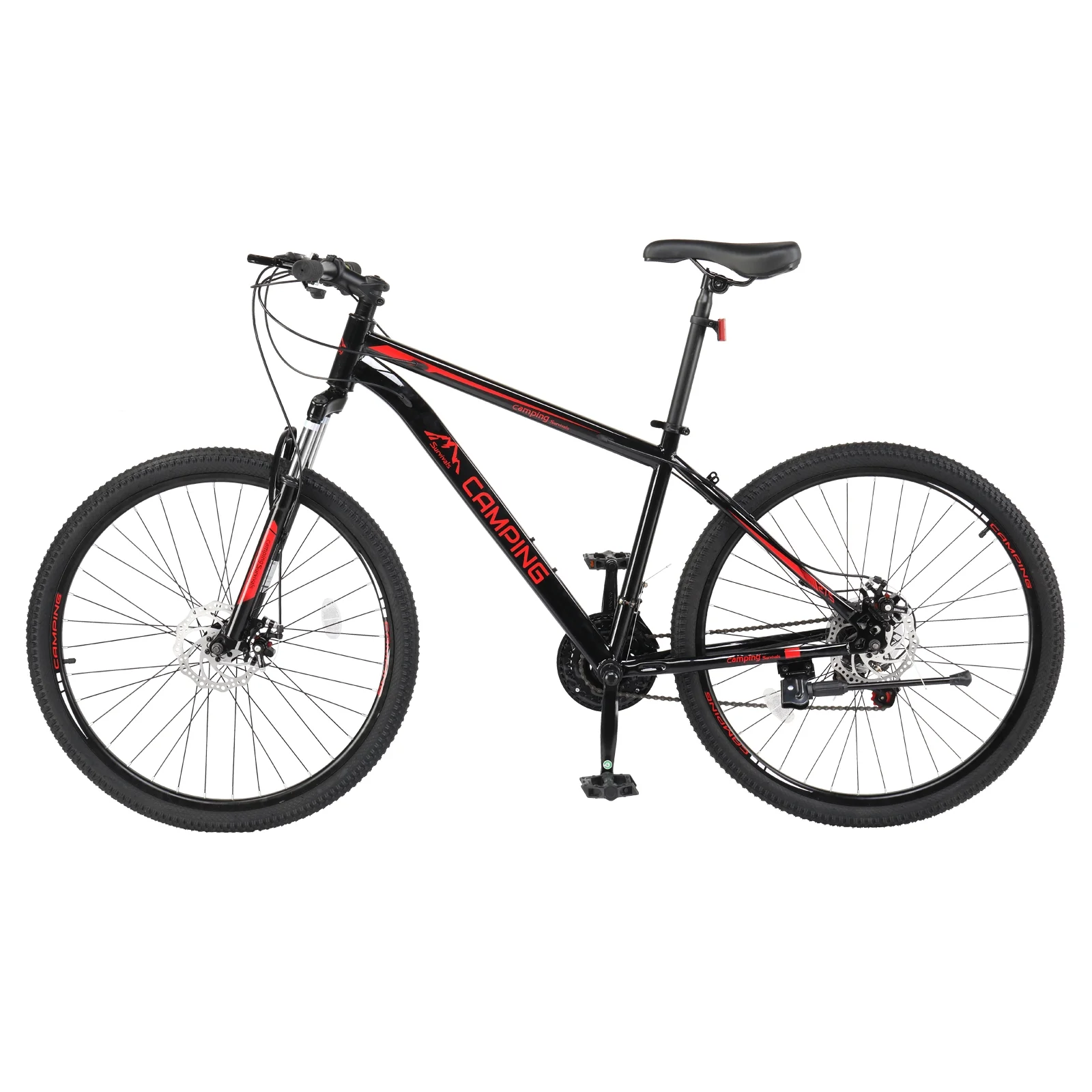UBesGoo 27.5in Mountain Bike 21 Speed for Adult with Disc Brakes & Suspension, Black - Womvr